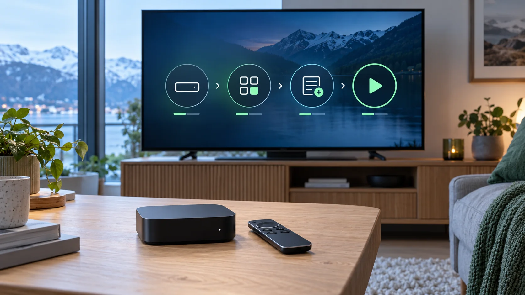 IPTV på Apple TV: fire steg fra enhetskontroll og appvalg til avspilling